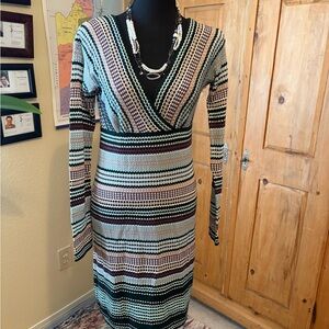 Missoni Multicolor Long Sleeve Dress